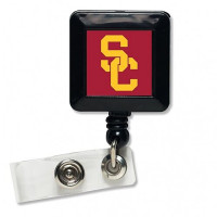 USC Trojans SC Interlock Square Badge Holder